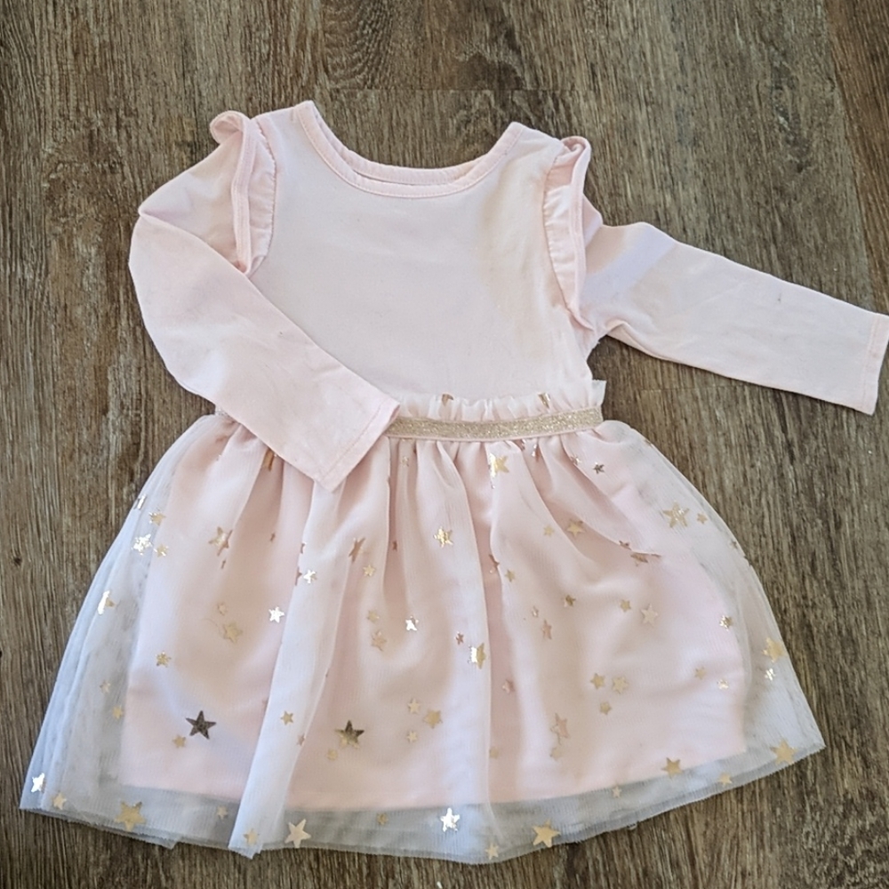 Pink tulle stars dress